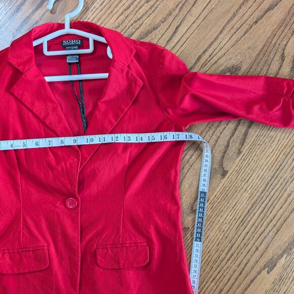 Soho Apparel LTD. Red Blazer - Picture 6 of 6